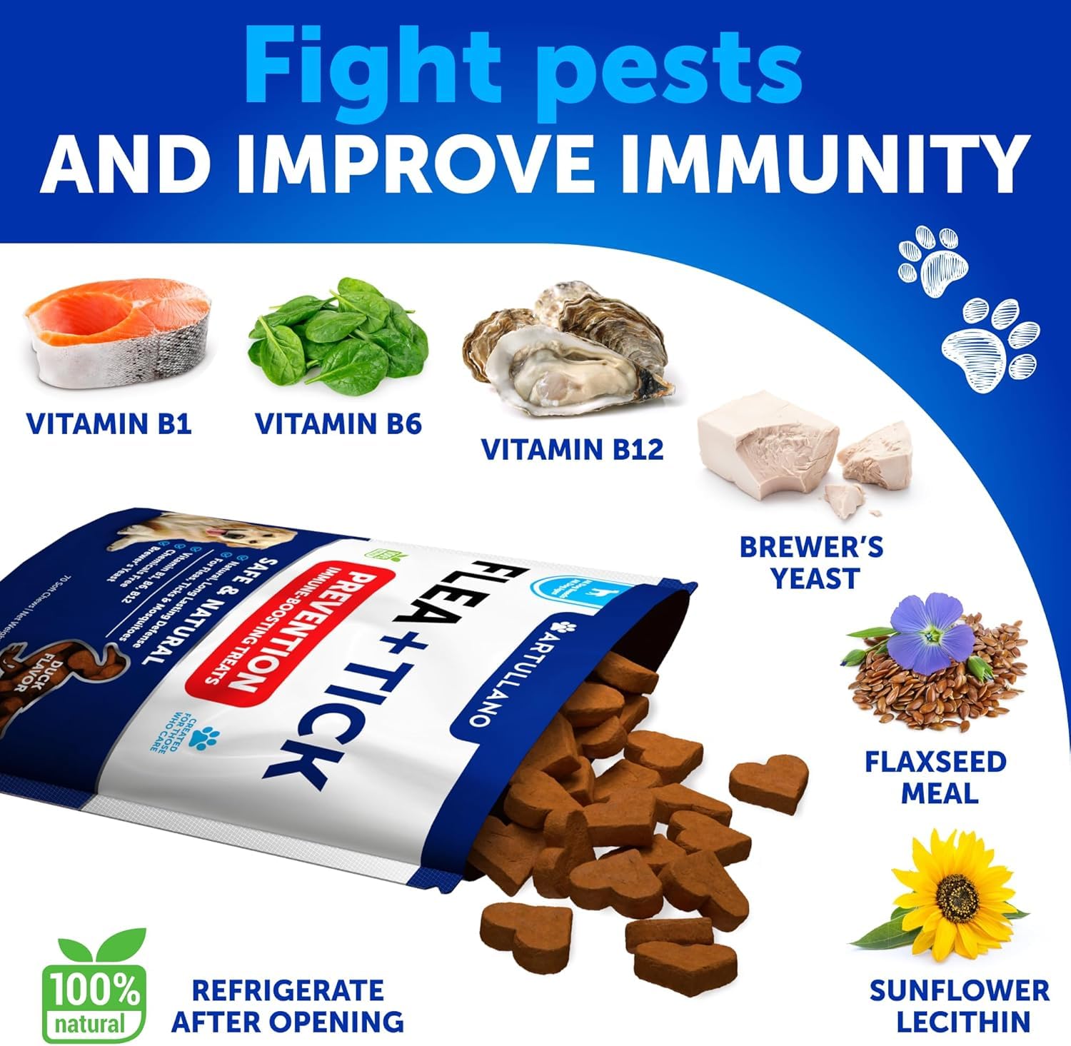 Artullano natural health chews for dogs, supportive wellness in every bite