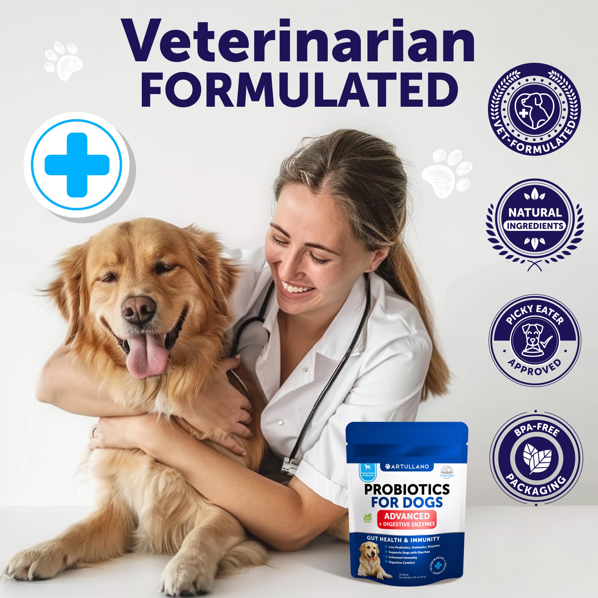 Artullano probiotic powder used after meals may support overall comfort.