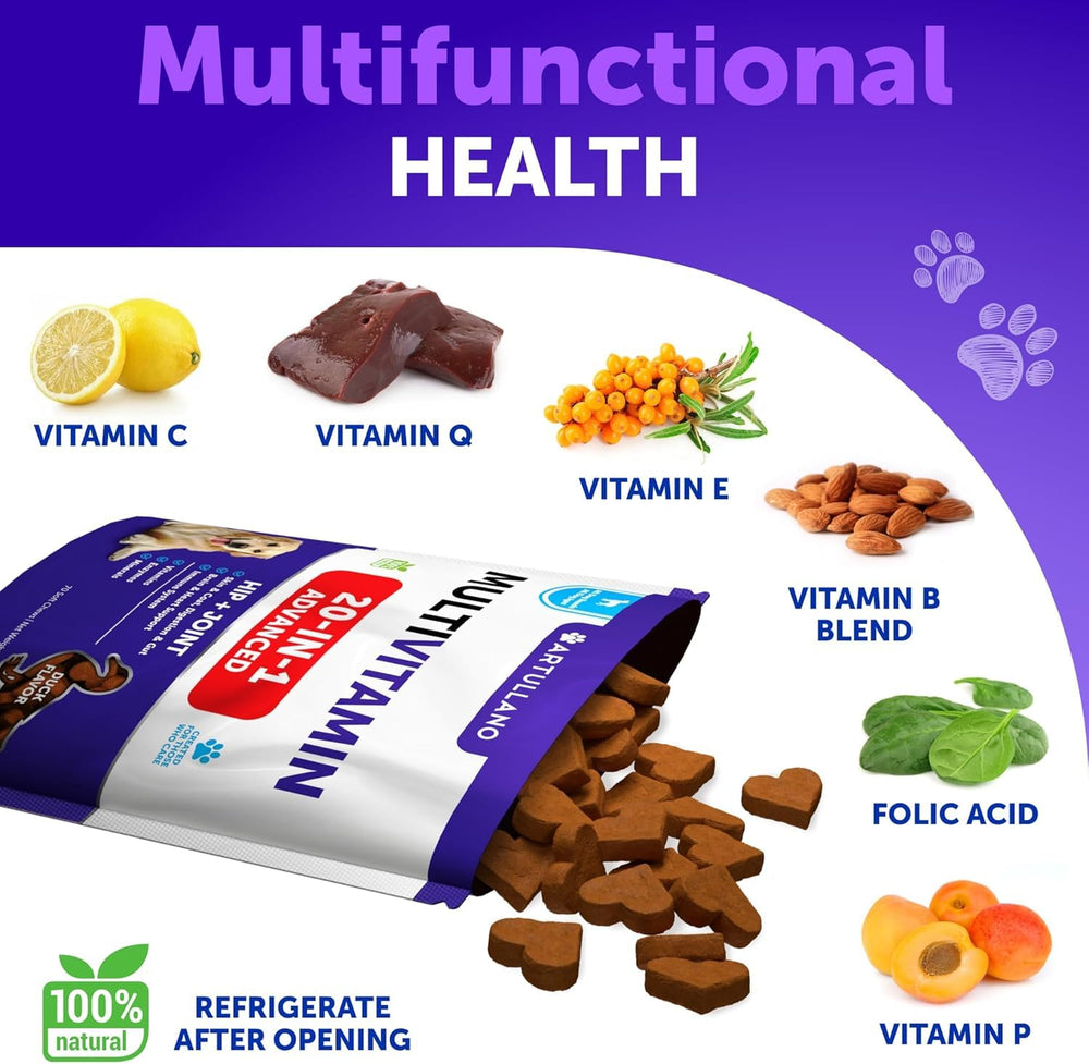 Artullano probiotics dog digestion chew supports balanced gut health