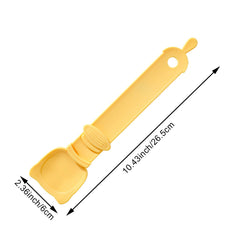 Arvintas cat strip feeder spoon button action demonstrates ergonomic dispensing
