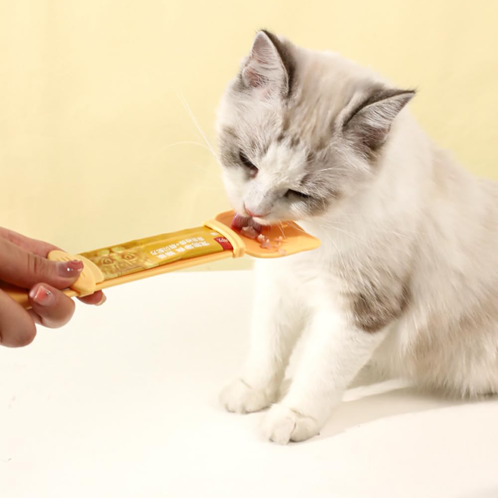 Arvintas cat strip feeder spoon entertainment feed enhances mealtime