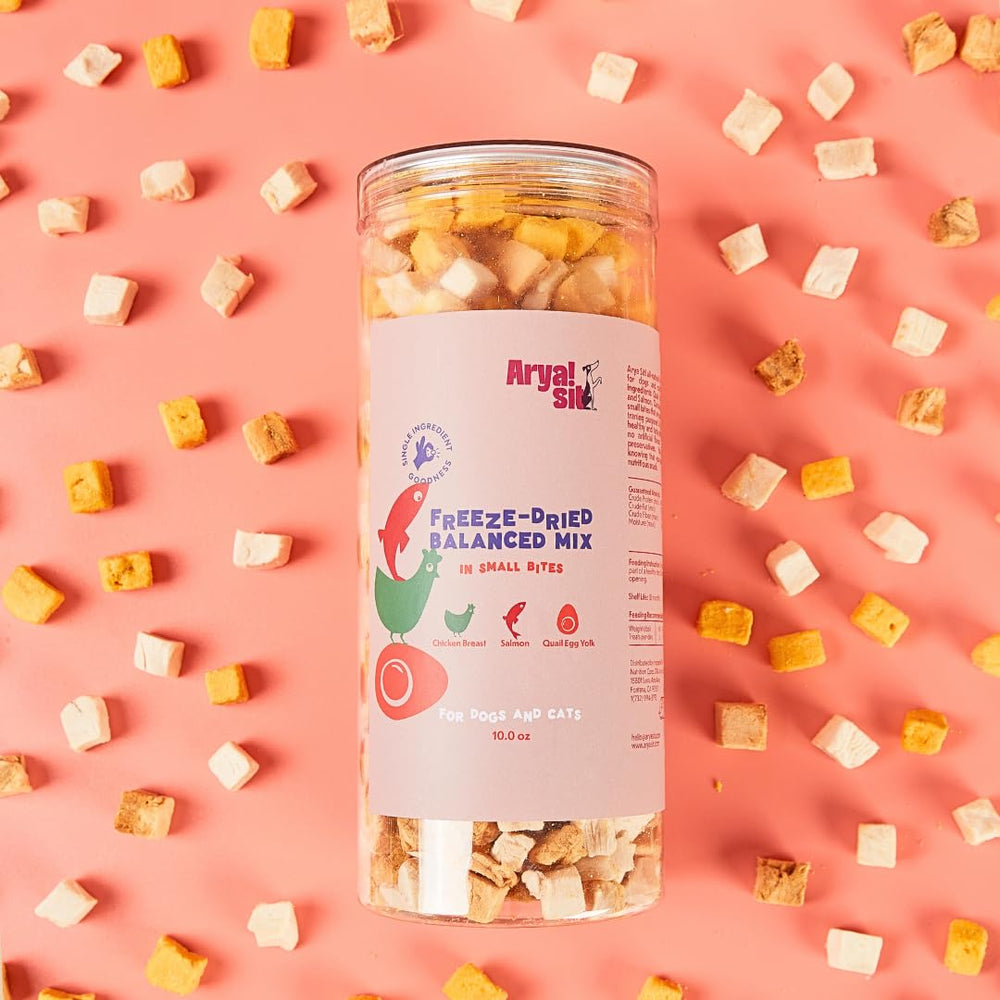 Arya Sit! single-protein treats closeup—grain-free option for sensitive diets.