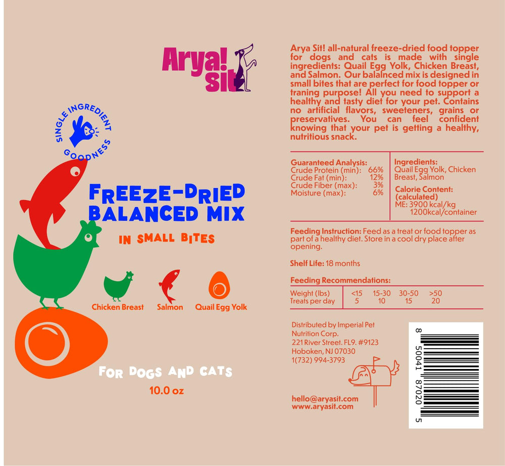 Arya Sit! small-batch process closeup—transparent, fresh freeze-drying.
