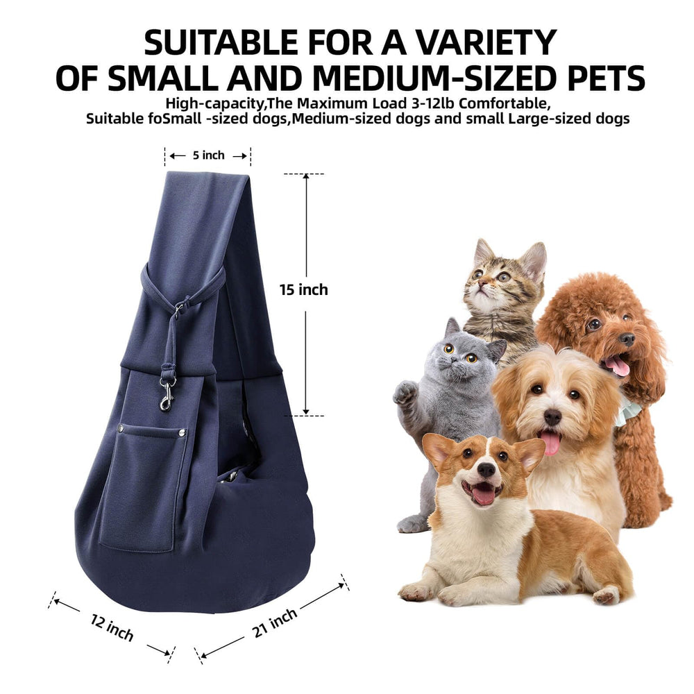 ARZQUT dog carrier sling safety buckle demonstrates secure opening