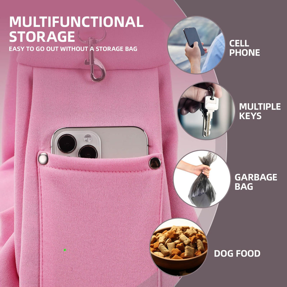 ARZQUT dog sling safety design with dual lock and hook