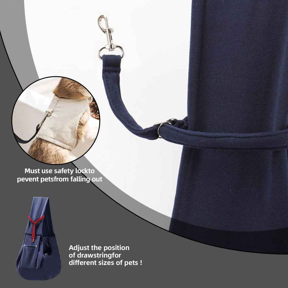 ARZQUT dog carrier sling adjustable strap ensures snug fit