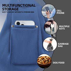 ARZQUT safety design image demonstrates adjustable hook keeps pet secure.