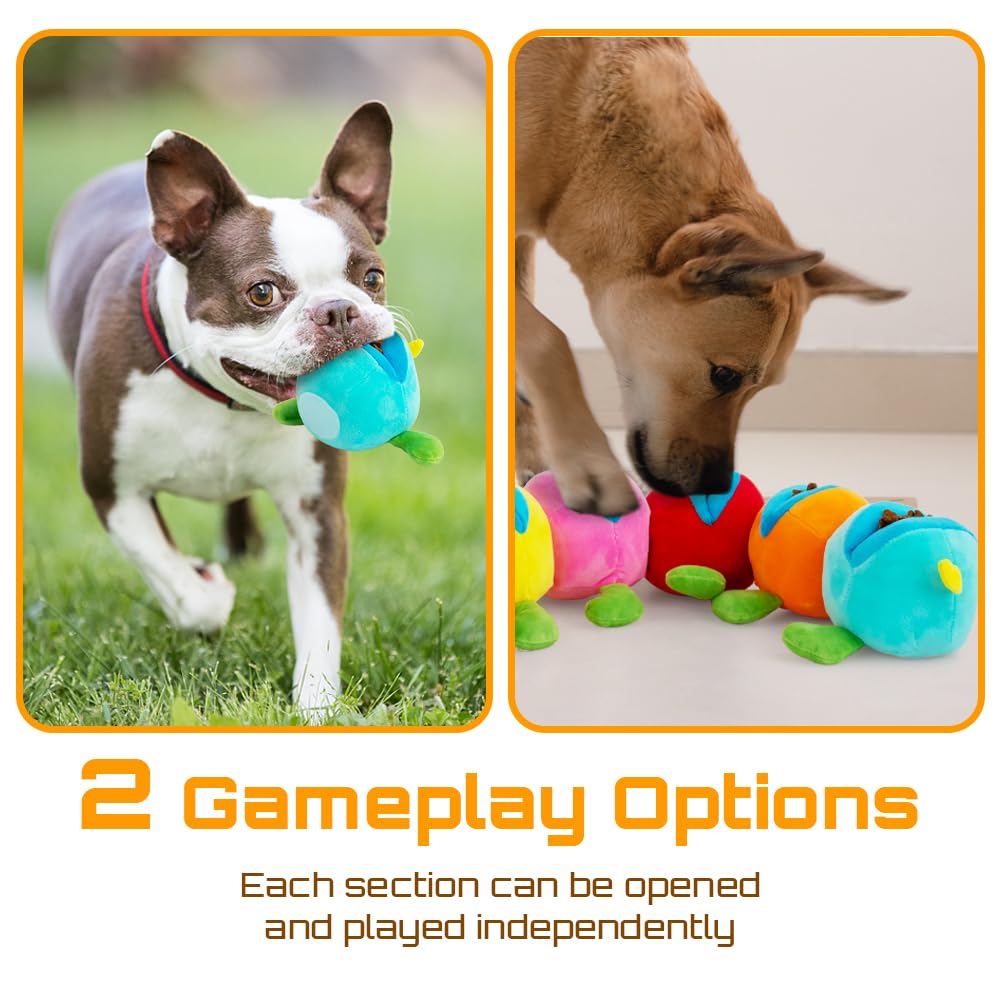 ASDICOXB Dog Snuffle Toy Soft fabric and sponge design supports safe sessions.