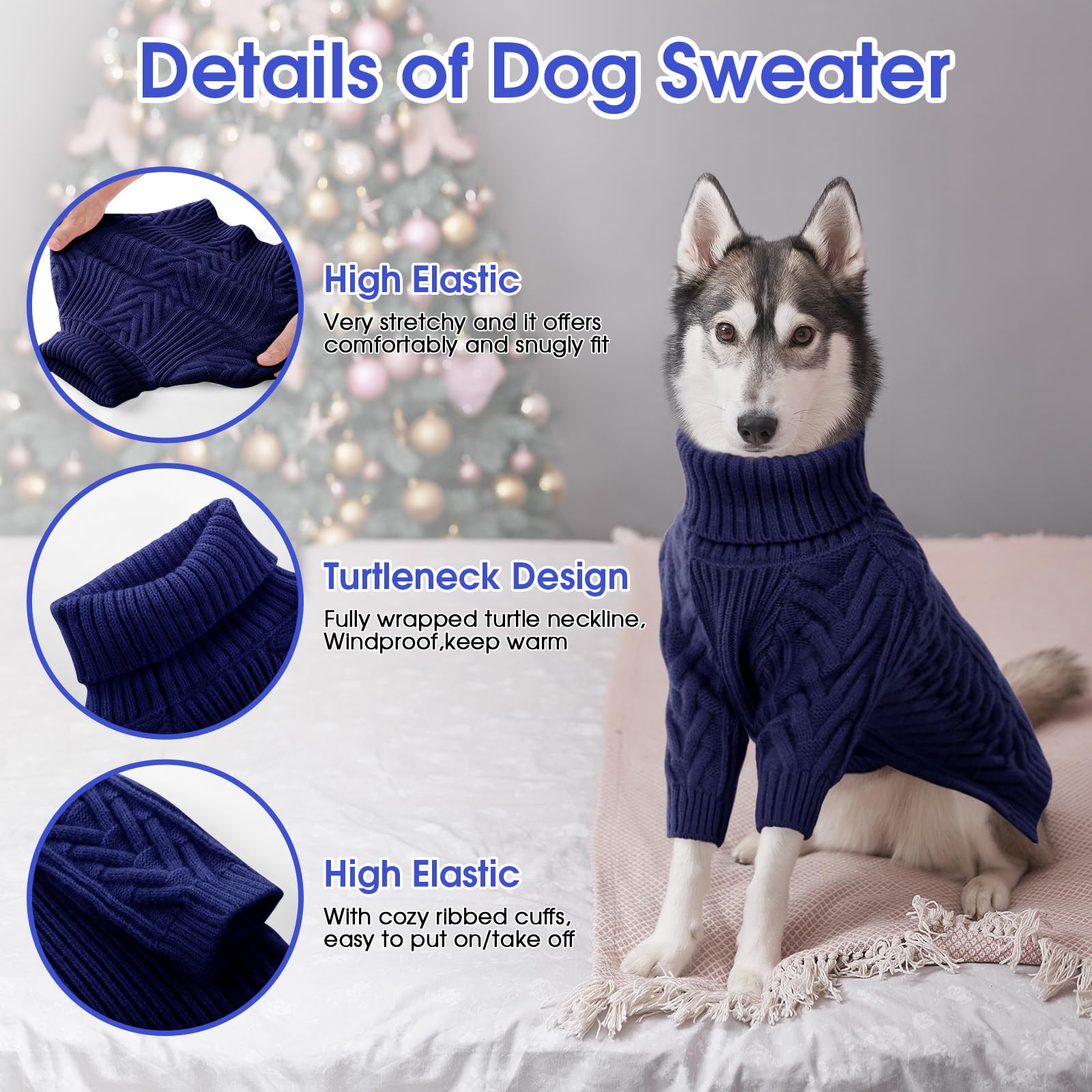 ASENKU Arctic velvet fabric dog sweater texture showing plush warmth and breathability