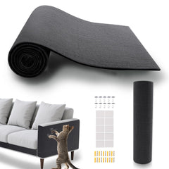 ASENKU cat scratch protector with adhesive backing provides instant claw deterrent on dark gray surface.
