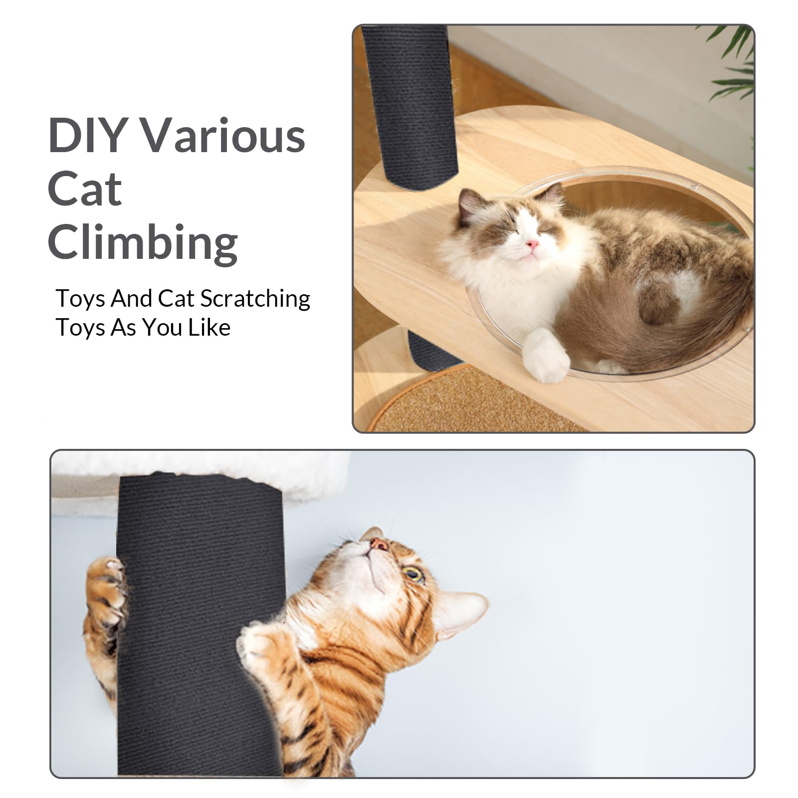 ASENKU anti-scratch mat shields sofas, shelves, and cat towers in daily life.