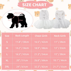 ASENKU dog dress stretchy cuffs and neckline for easy wear