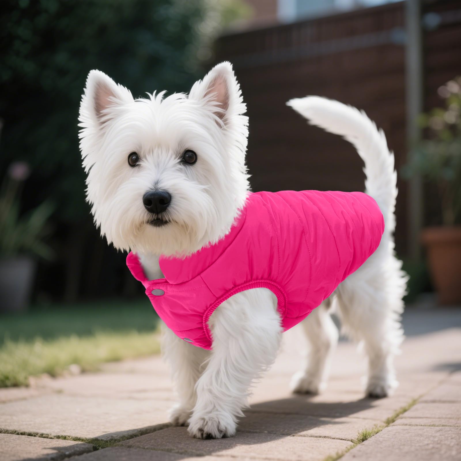 ASENKU pink coat close-up stitching shows durable lightweight design for daily wear.