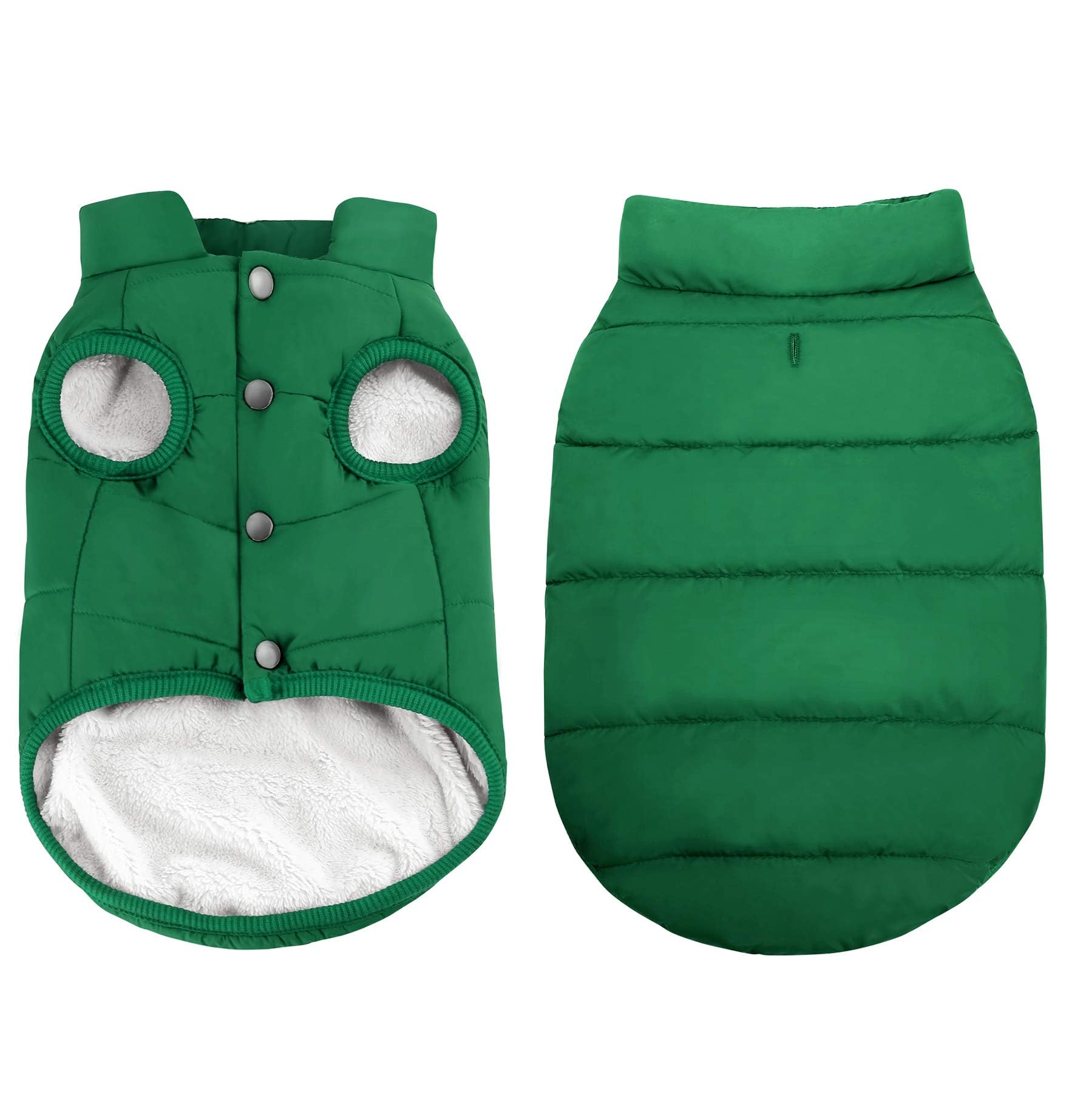 ASENKU dog winter coat waterproof fabric keeps your pet dry on wet walks.