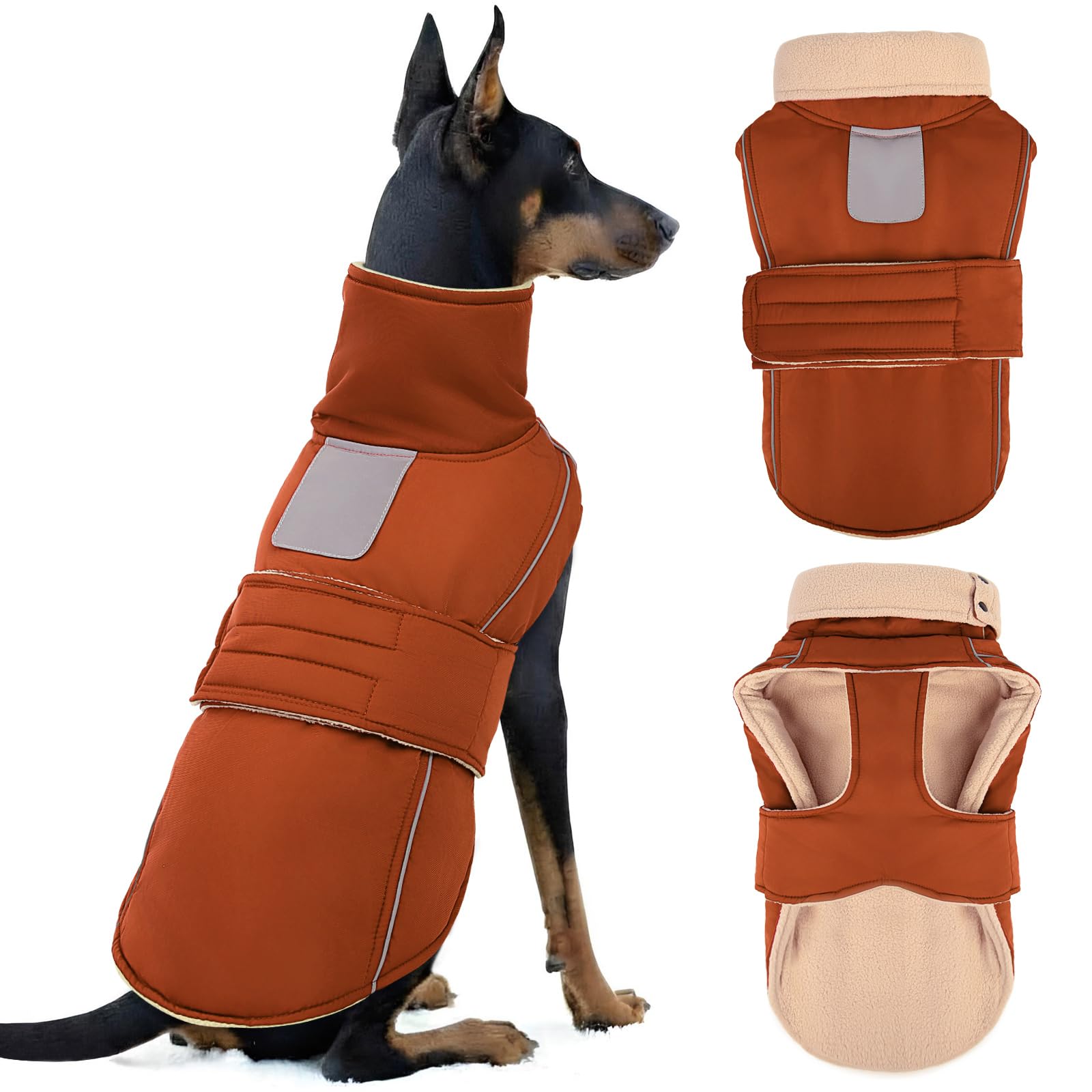 ASENKU Warm Dog Coat available in six sizes for many breeds