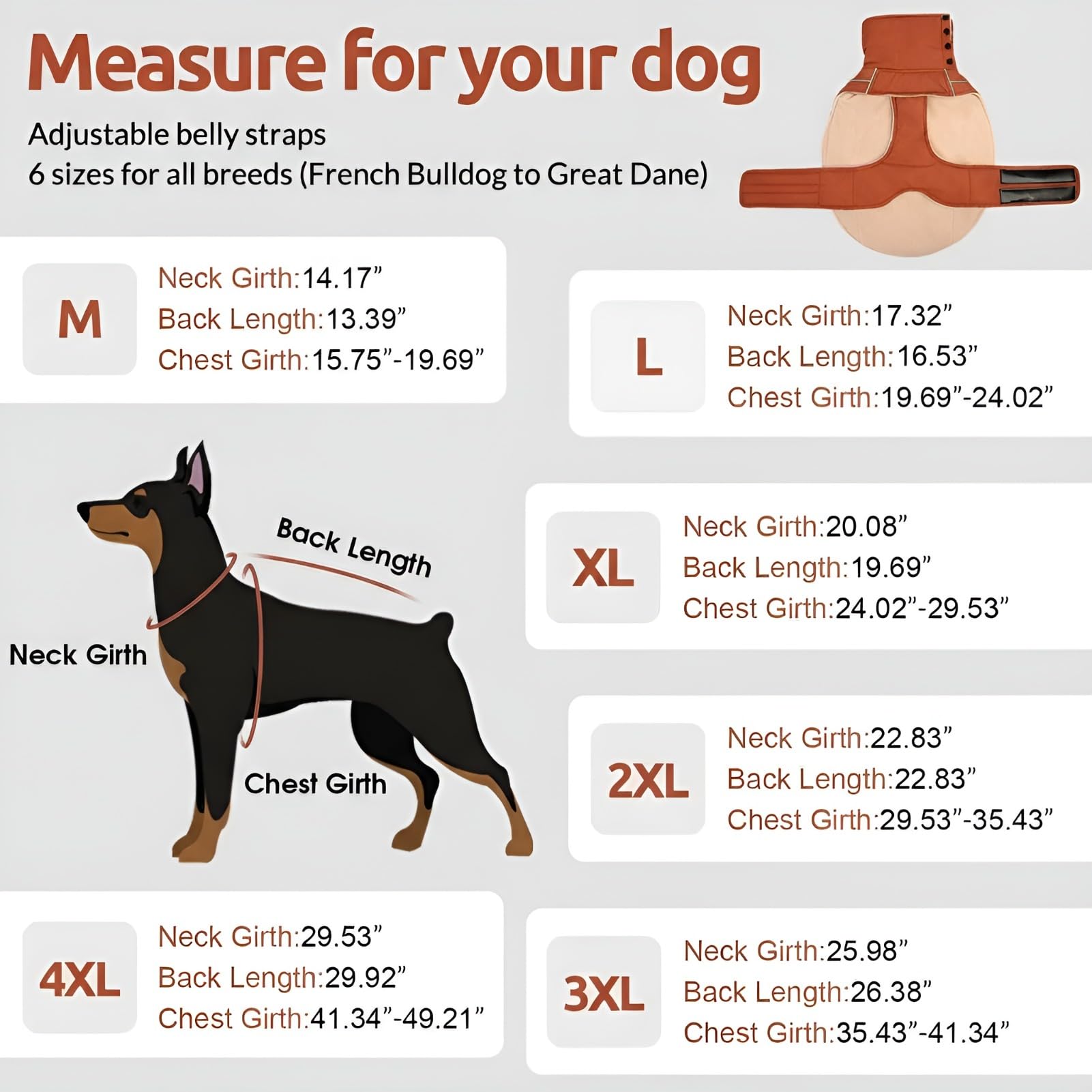 ASENKU Warm Dog Coat turtleneck button closure blocks drafts