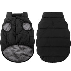 ASENKU windproof dog winter coat front view keeps pets warm outdoors