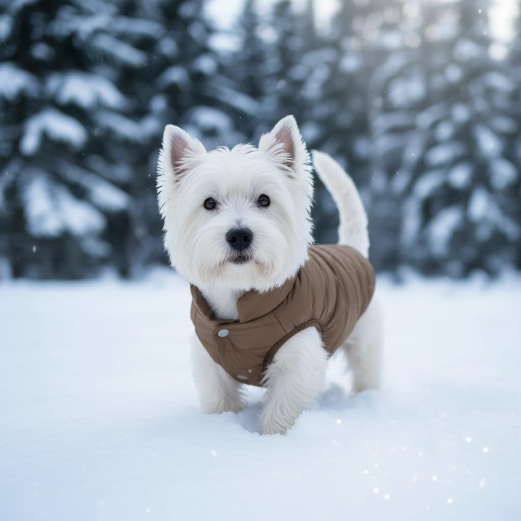 ASENKU dog winter coat size range XS-XXXL for many breeds