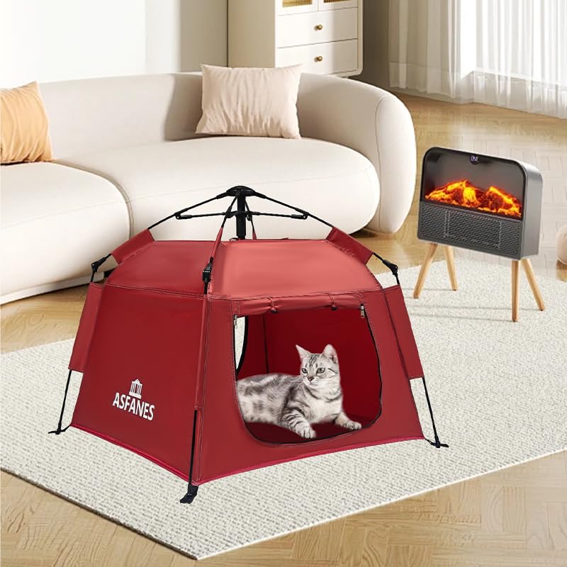 ASFANES lightweight 2.6 lbs tent with storage bag for effortless transport.