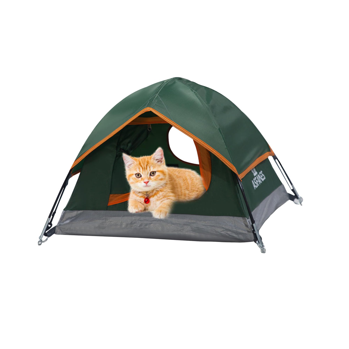 ASFANES pet camping tent image showing waterproof cat house for indoor-outdoor adventures.