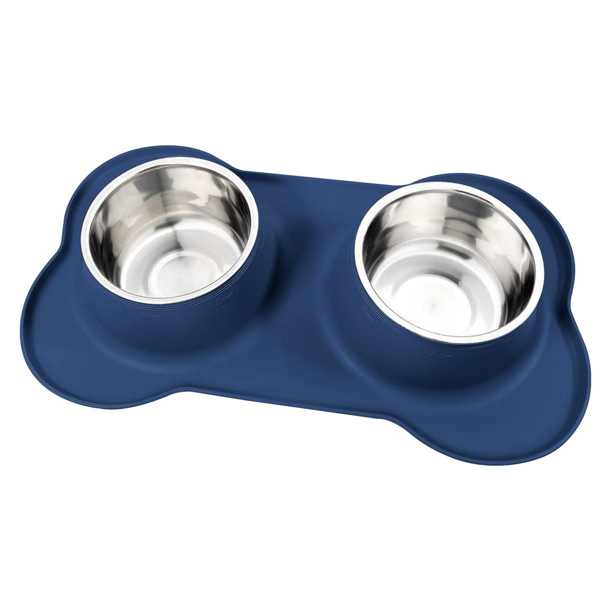 AsFrost dog bowls blue no spill set helps tidy feeding