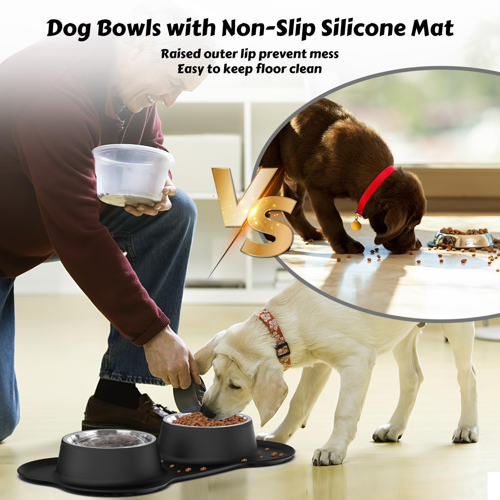 AsFrost bowls and mat ready for dishwasher-safe cleaning