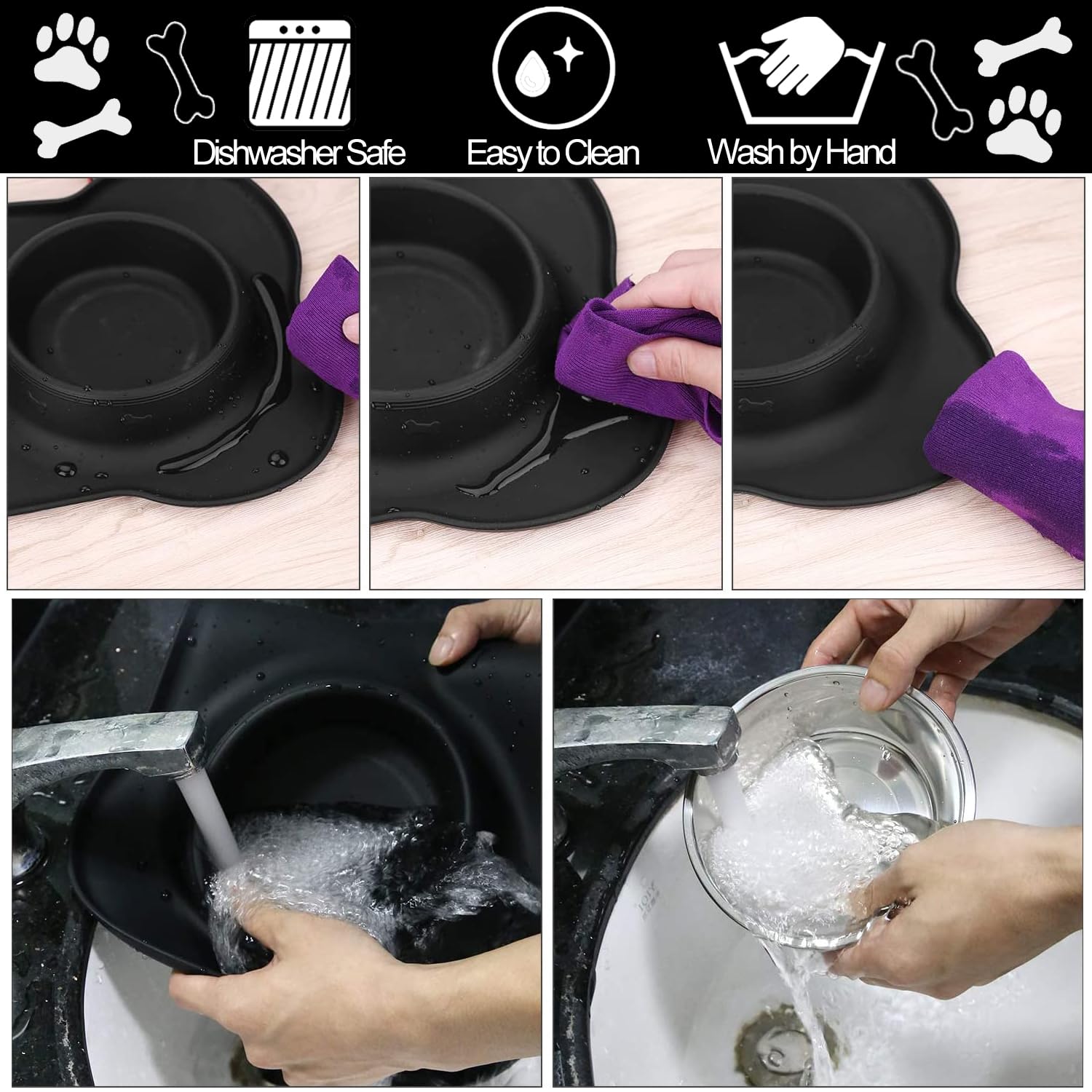 AsFrost silicone mat detail showing spill guard and grip