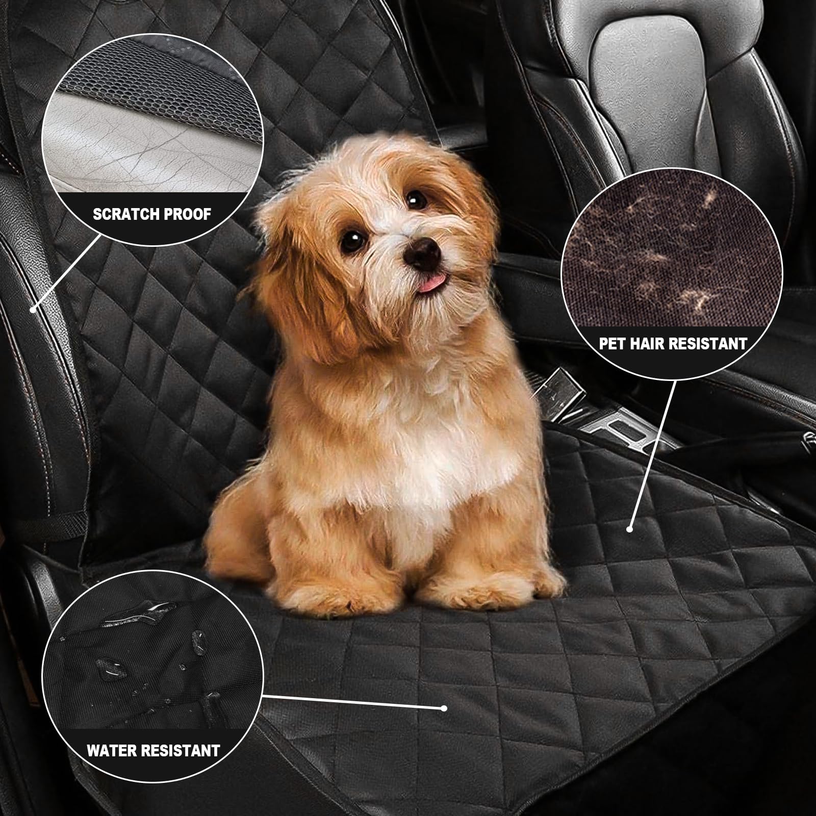 AsFrost front seat cover installs in minutes with quick-release clips