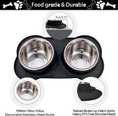 AsFrost no-slip silicone mat keeps bowls steady, reducing spills during busy mealtimes.