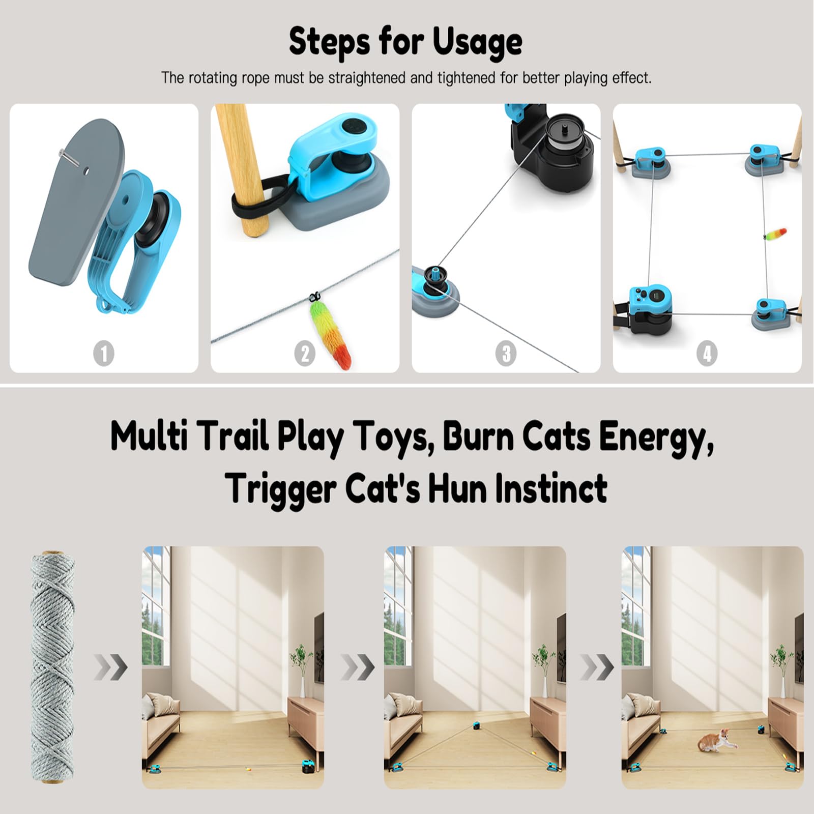 AsFrost sky-blue cat toy exterior with color and tactile appeal.