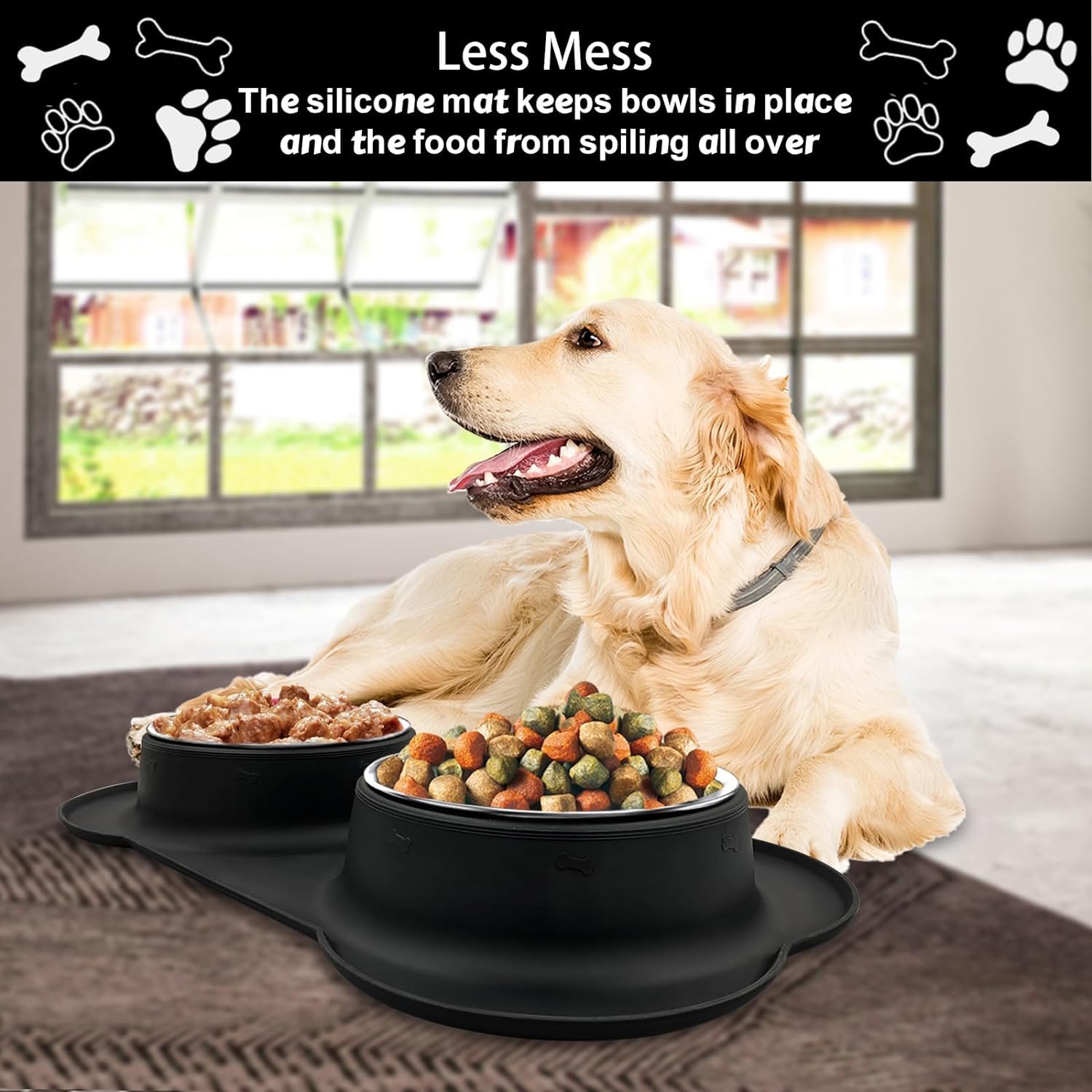 AsFrost small 12oz bowls suit puppies or light meals for kittens.