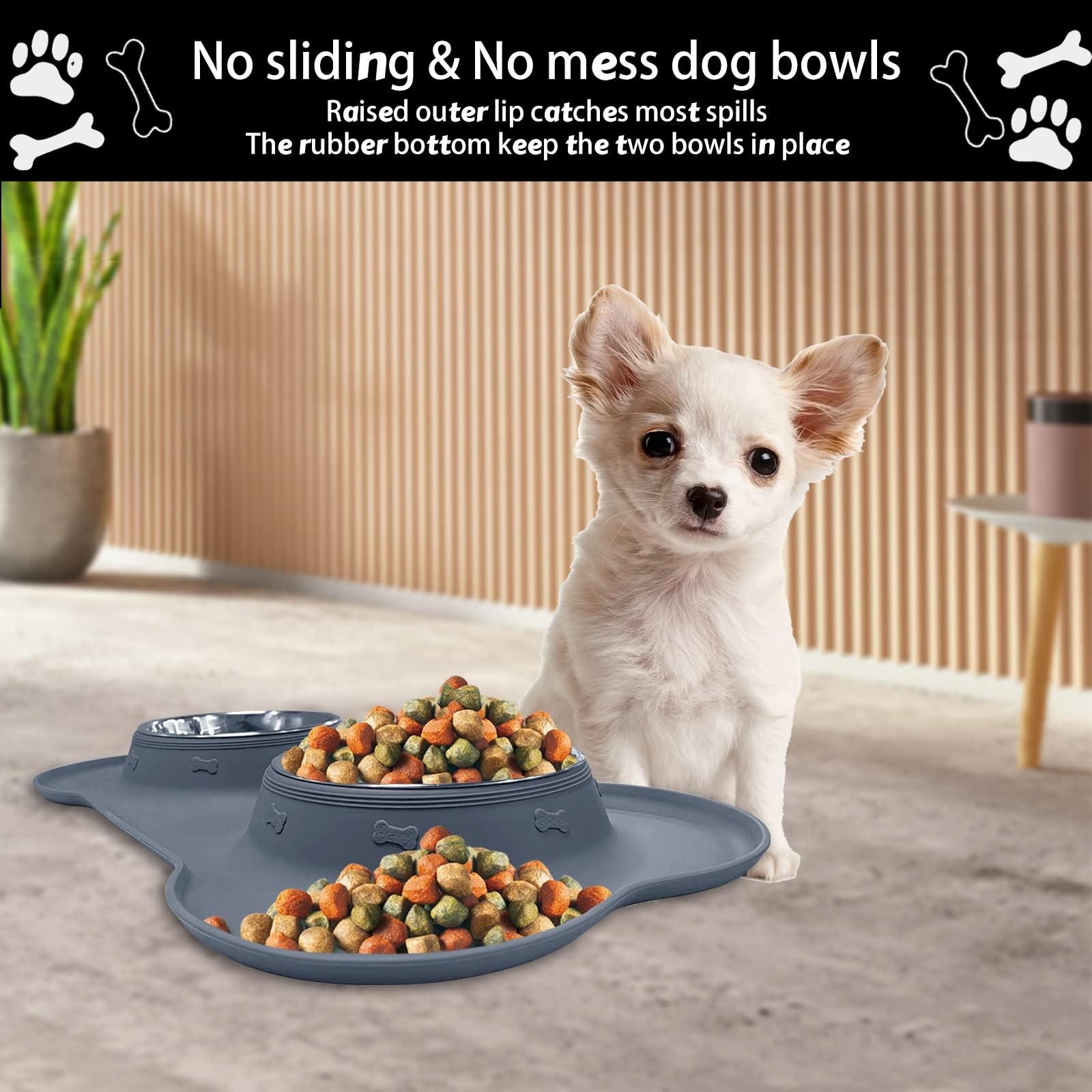 AsFrost small 12oz bowls suit toy breeds and cats for tidy meals.