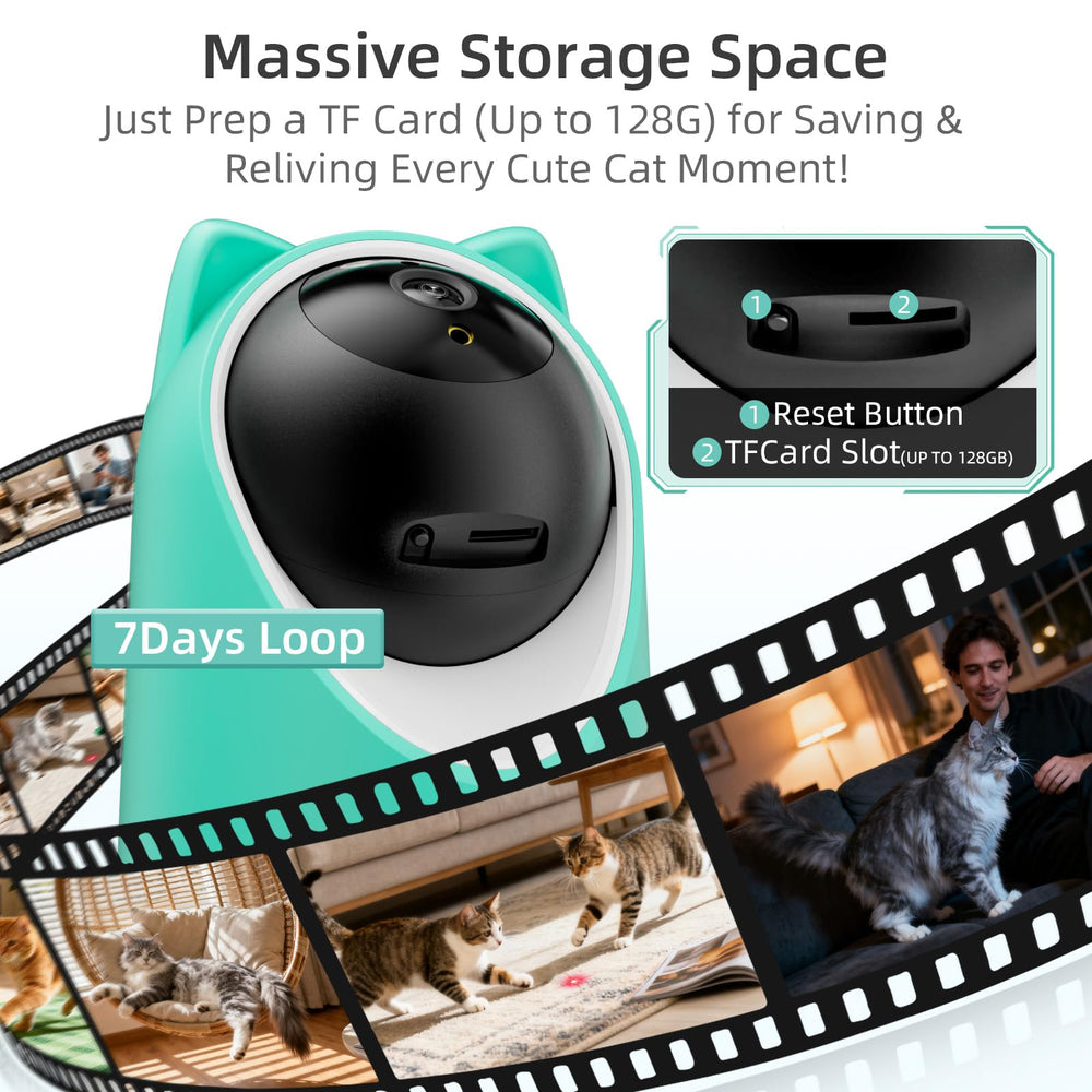 ASFSKY Pet Camera 2K panoramic view shows the full room in clarity