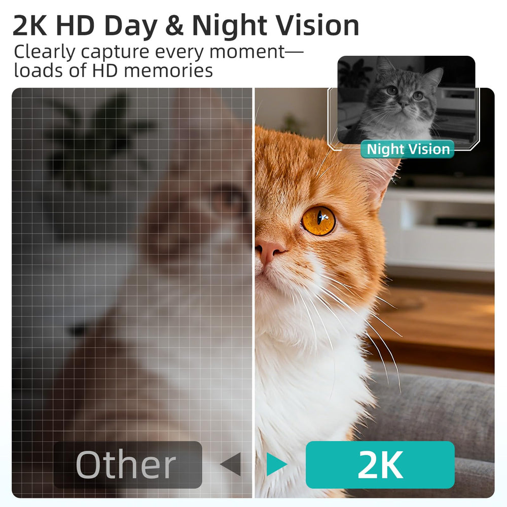 ASFSKY Pet Camera 2K two-way audio lets you greet and soothe remotely