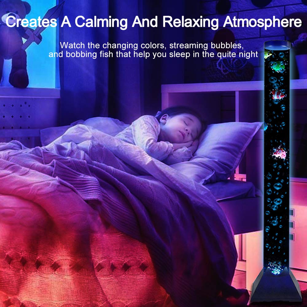 Asifu bubble tube lamp remote control enables easy color and mode changes from across the room