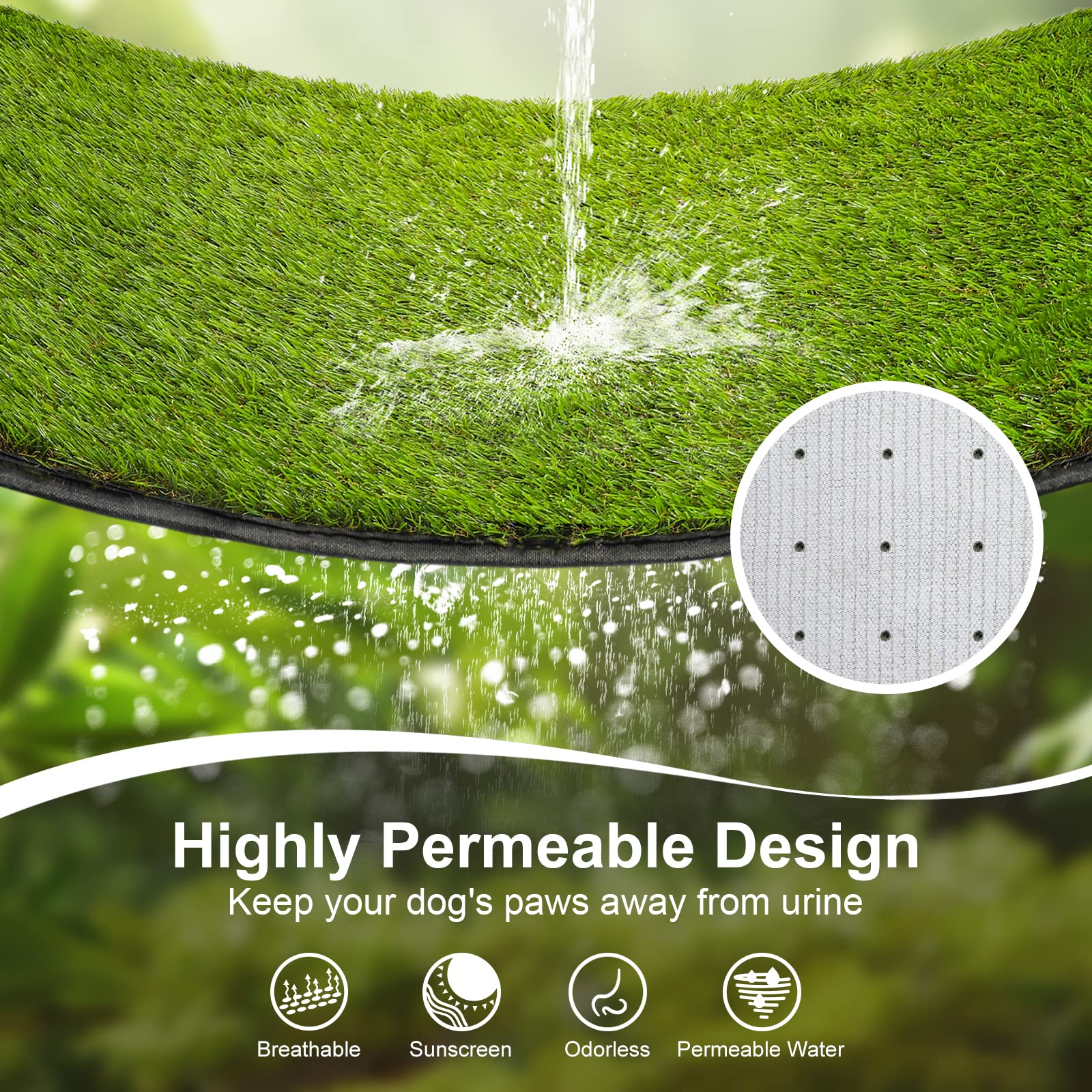 ASKIZ drainage holes feature visible for quick urine drainage and odor control