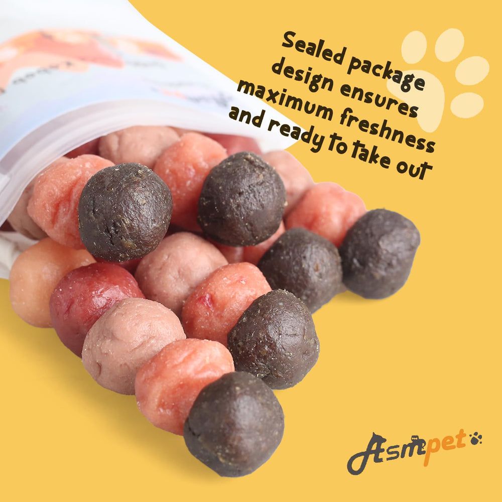 ASMPET dog treats kabob puppy friendly image portrays gentle chew option