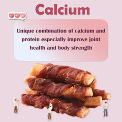 ASMPET beef cartilage dog chew with durable texture for dental care