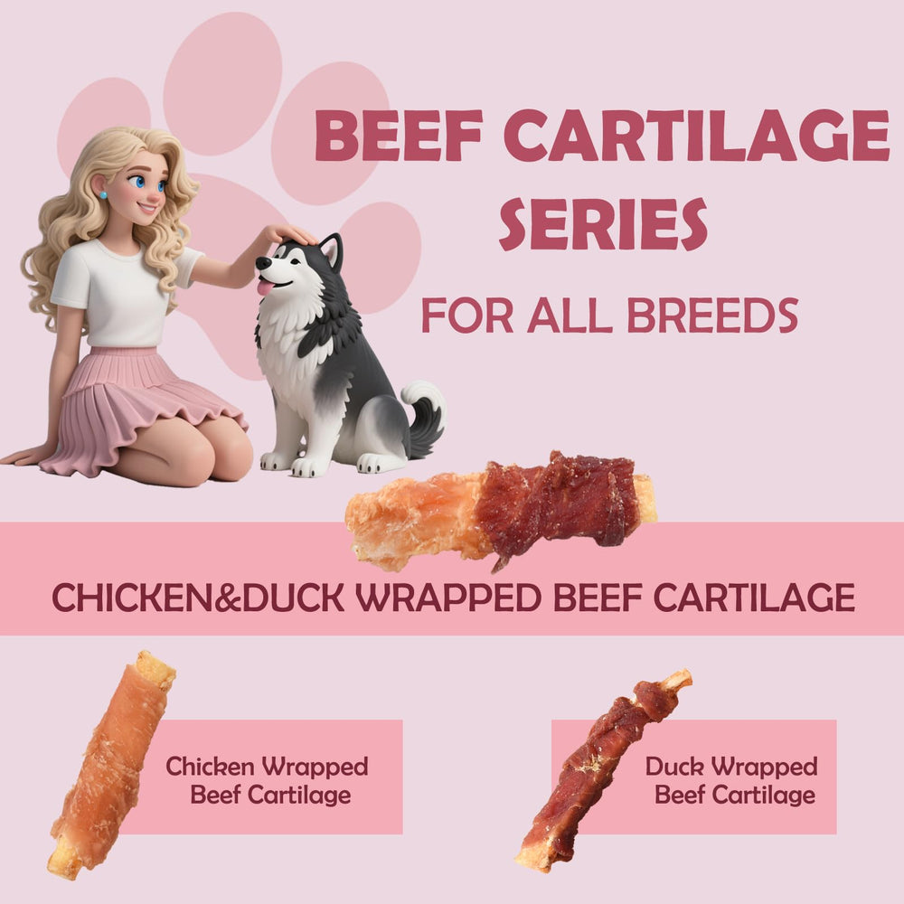 ASMPET bones chicken duck wrapped beef cartilage outdoor-snack in use during walking break