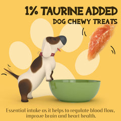 ASMPET chicken breast jerky close-up shows protein-rich, low-fat snack for dogs.