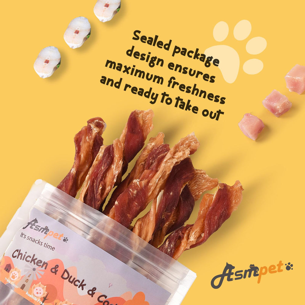 ASMPET dog jerky supports healthy weight maintenance