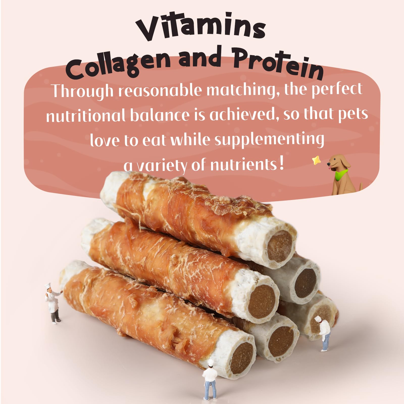 ASMPET dog bones high-protein-low-fat formula with real chicken