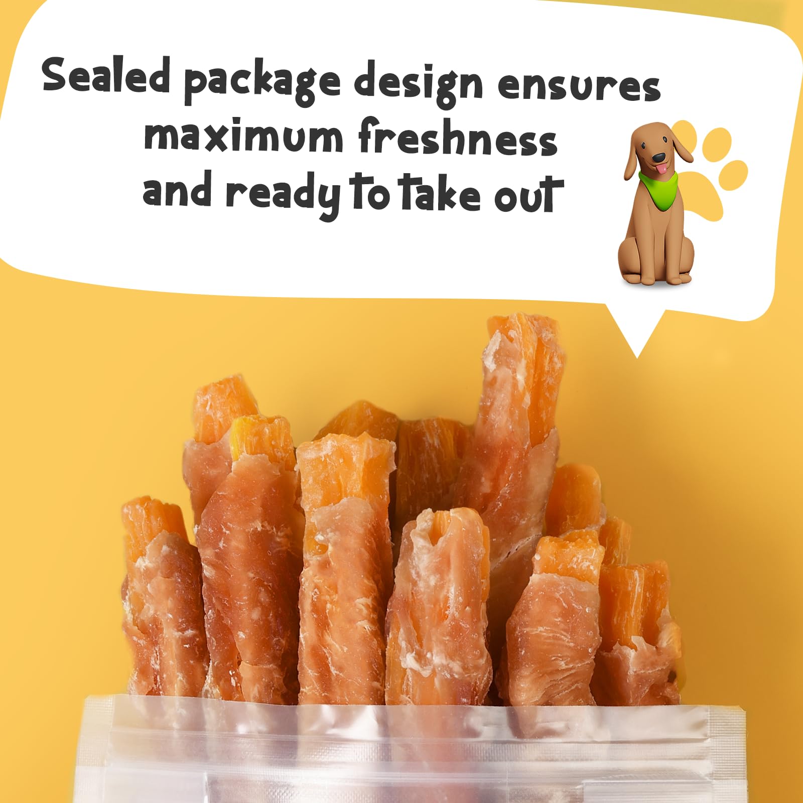 ASMPET rawhide-free center with sweet potato visual emphasis