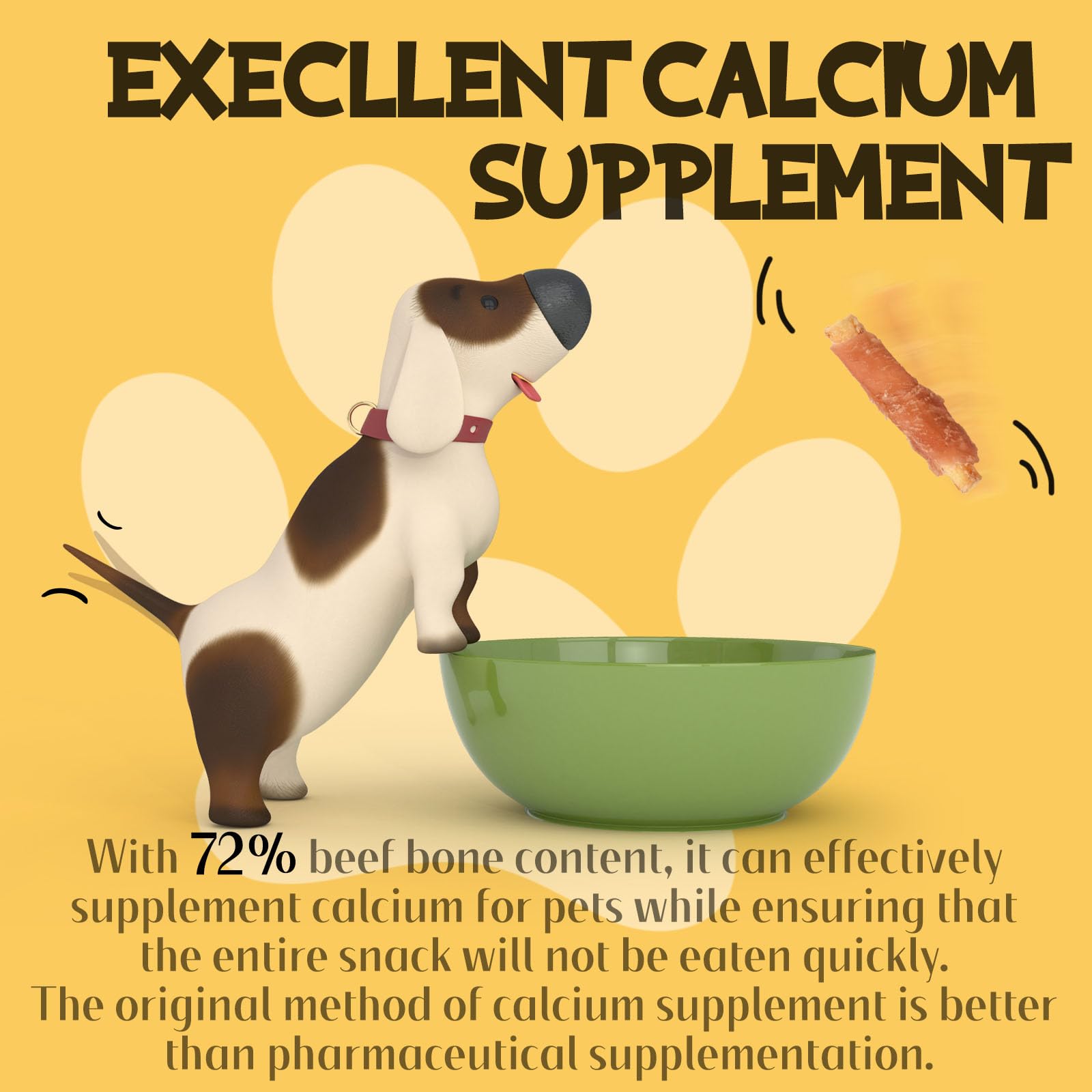 ASMPET dental-care chew image highlights plaque-fighting potential through chewing.