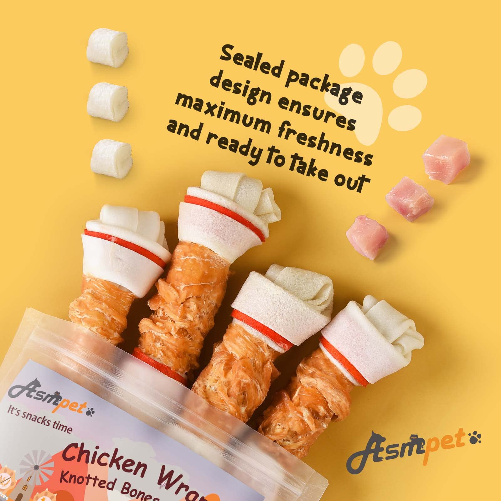 ASMPET dog treats for all sizes: suitable for small, medium, and large breed dogs.
