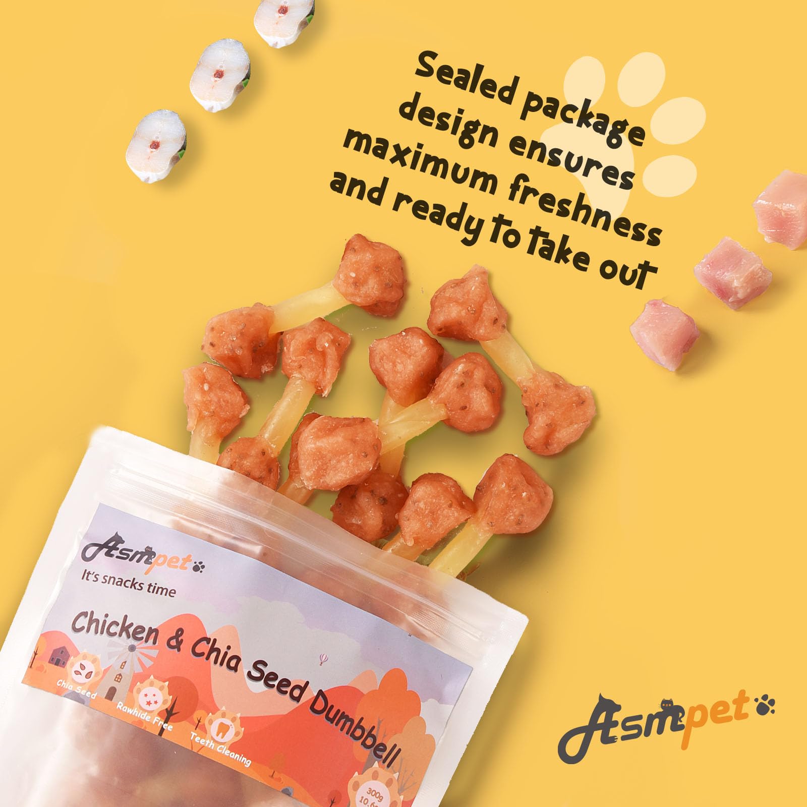 ASMPET training-snacks shown as versatile chew rewards during obedience sessions