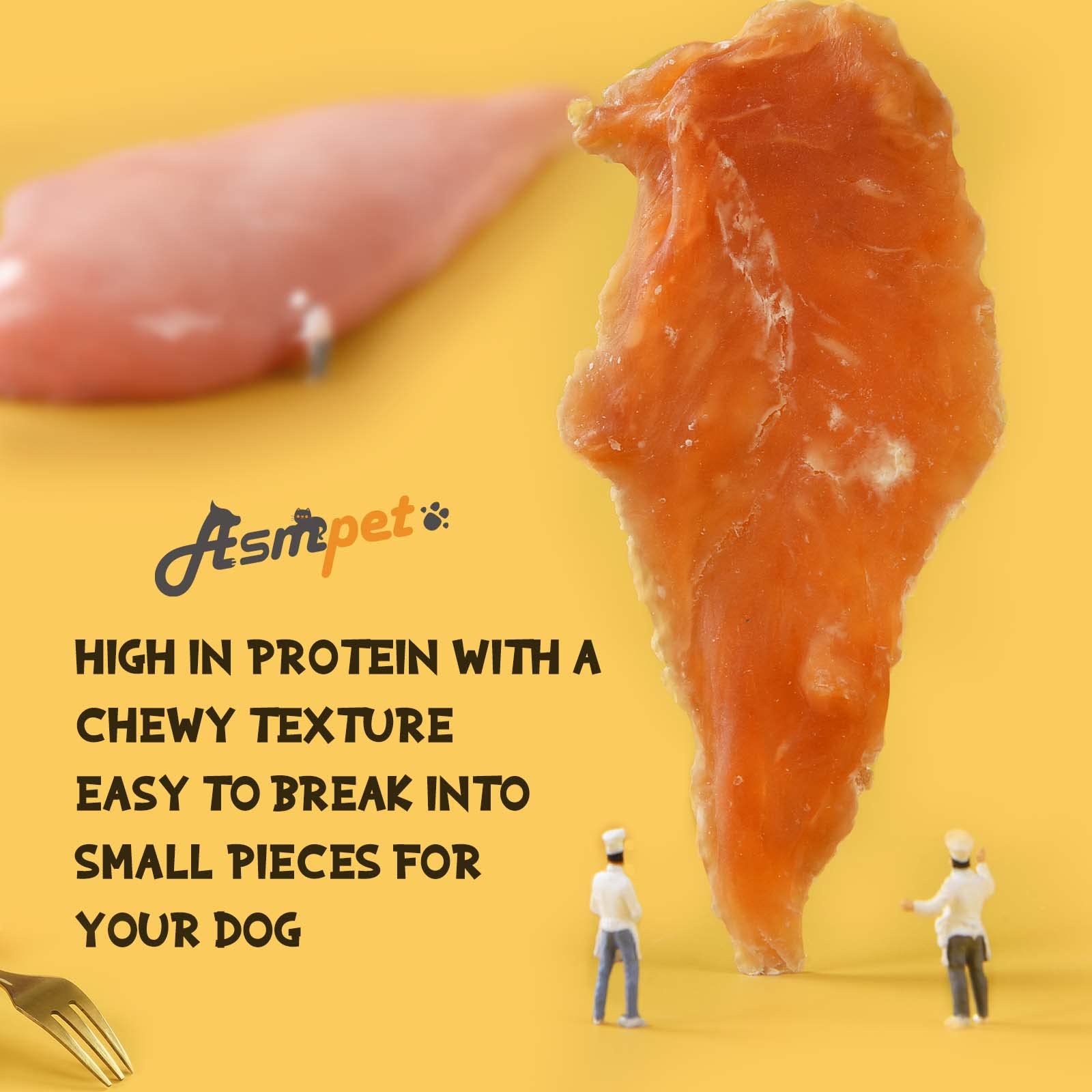 ASMPET grain-free dog treats highlight protein-rich option for active dogs.
