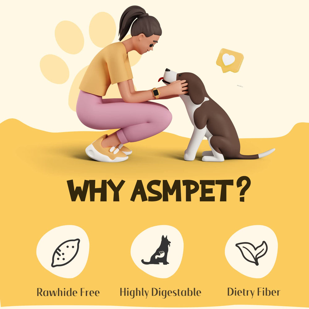 ASMPET Sweet Potato Strips gluten- and grain-free recipe for sensitive dogs