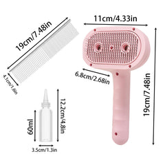 ASNCIZBR steam brush with self-cleaning feature for quick hair release after brushing