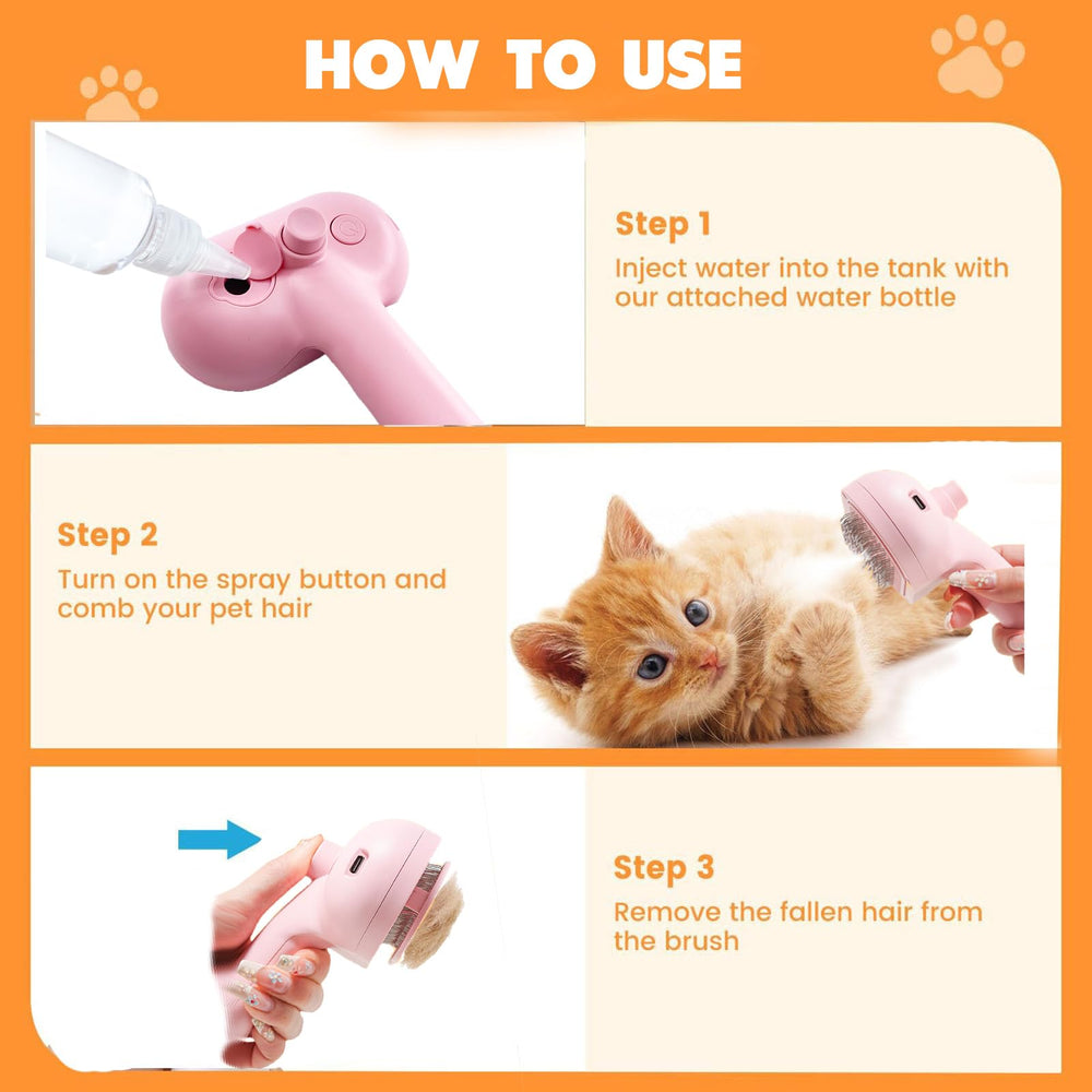 ASNCIZBR ultra-gentle bristles protect sensitive skin during deshedding